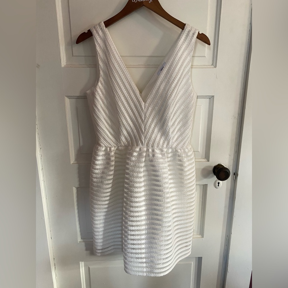 Bar III white dress, size 8.